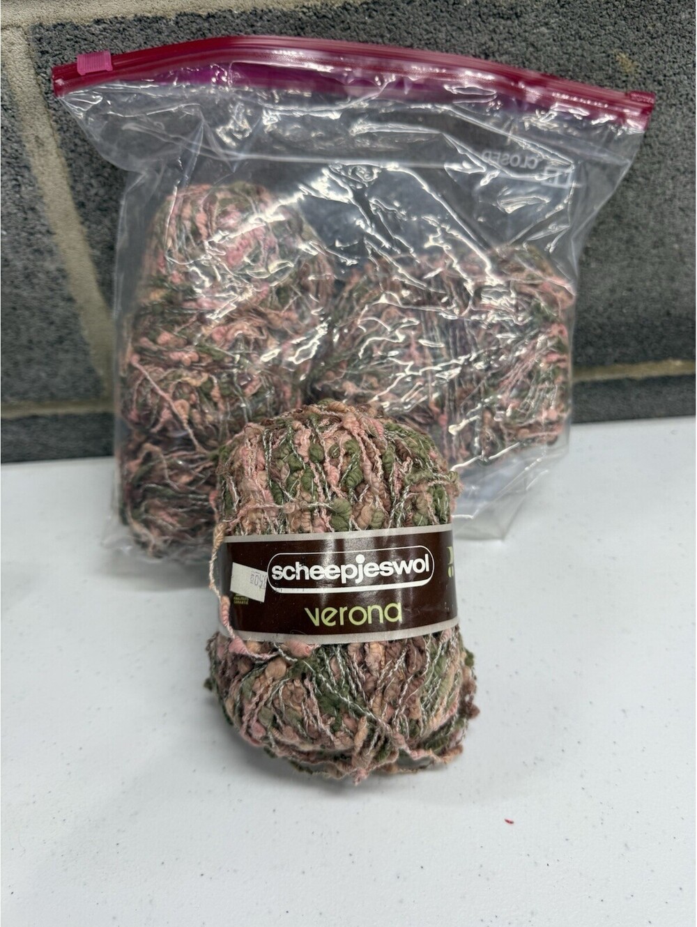 Scheepjeswol Verona Cotton/Acrylic Yarn Shade 7002 - 4 Skein Lot